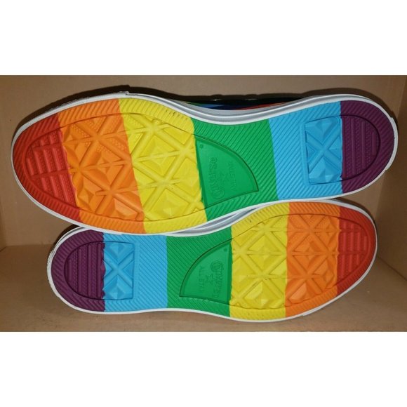 Converse Chuck Taylor All Star Rainbow Black Women's Size 9 New - Picture 6 of 7